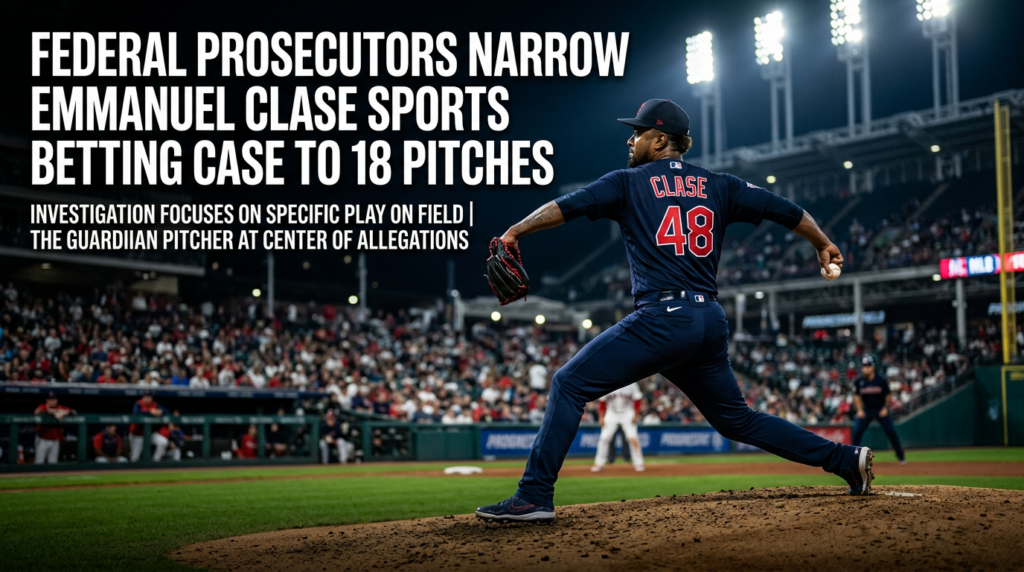 Federal Prosecutors Narrow Emmanuel Clase Sports Betting Case to 18 Pitches