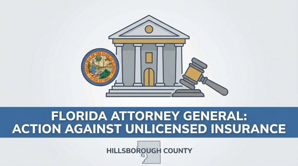 Florida Attorney General Files Civil Lawsuits Against Unlicensed Insurance Operations in Hillsborough County
