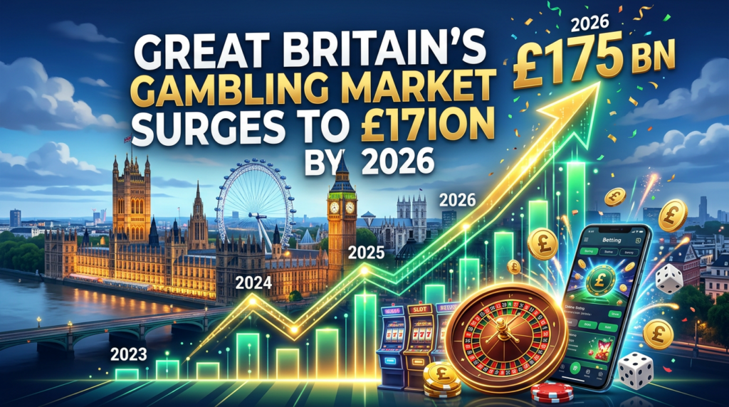 Great Britain’s Gambling Market Surges to £175 Billion by 2026