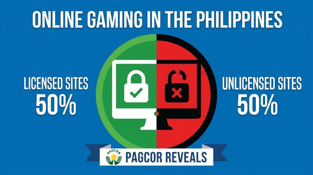 Half of Online Gaming Sites Accessed in the Philippines Are Unlicensed, PAGCOR Reveals