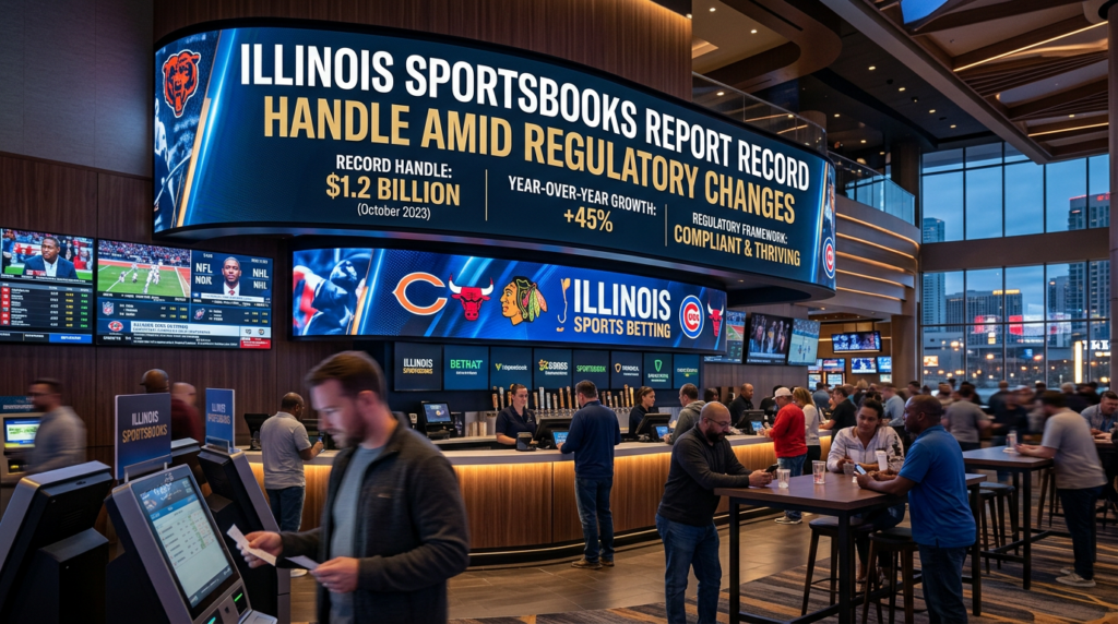 Illinois Sportsbooks Report Record Handle Amid Regulatory Changes