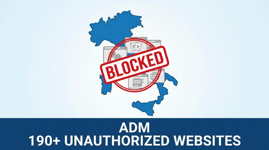 Italy’s ADM Blocks 190 More Unauthorised Gambling Websites in Latest Enforcement Wave