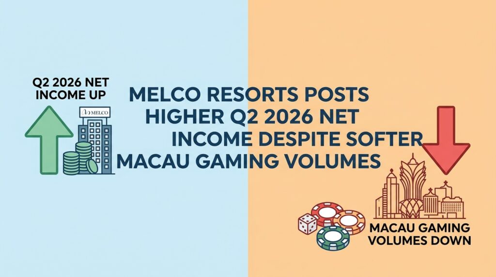 Melco Resorts Posts Higher Q2 2026 Net Income Despite Softer Macau Gaming Volumes