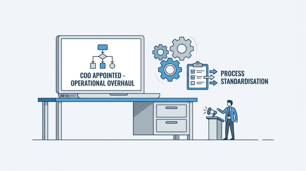 New COO Appointment Signals Operational Overhaul as Company Prioritises Process Standardisation