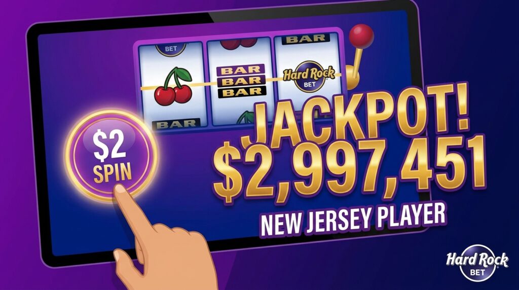 New Jersey Player Turns a $2 Spin Into Nearly $3 Million at Hard Rock Bet Online Casino