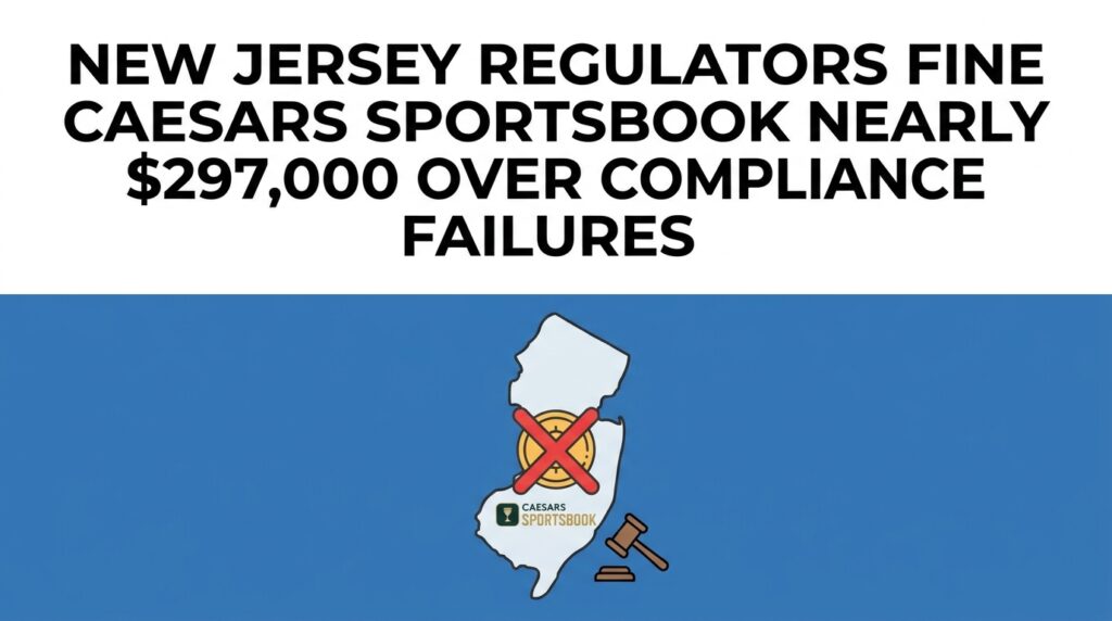 New Jersey Regulators Fine Caesars Sportsbook Nearly $297,000 Over Compliance Failures