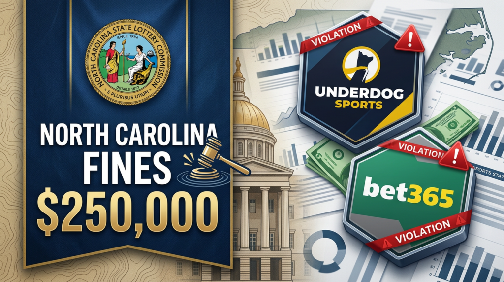 North Carolina Fines Underdog Sports and bet365 $250,000 for Regulatory Violations