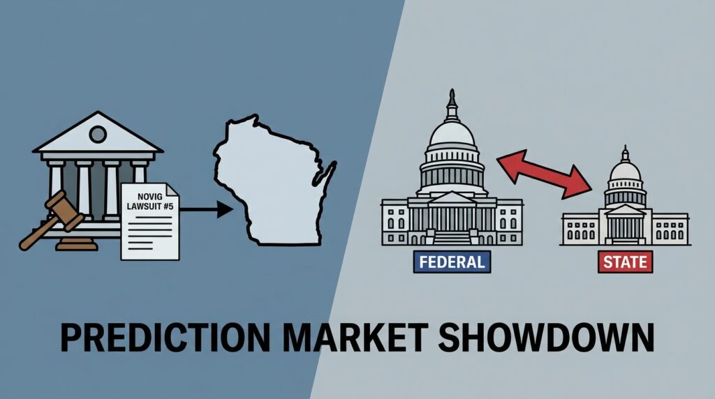 Novig Files Fifth Lawsuit in Wisconsin, Escalating Federal-State Prediction Market Showdown