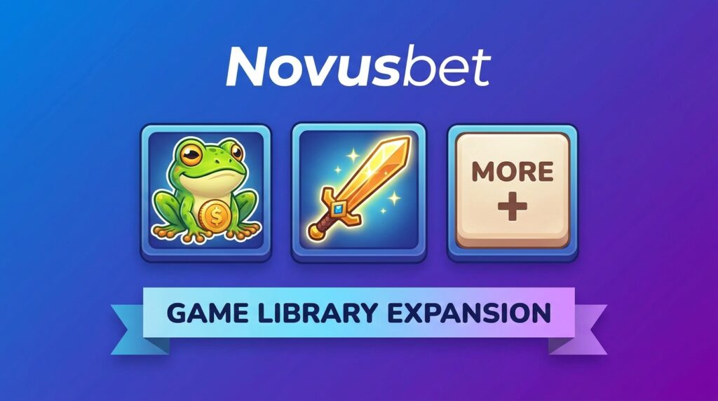 Novusbet Expands Game Library with Fu Frog, Legendary Sword, and More