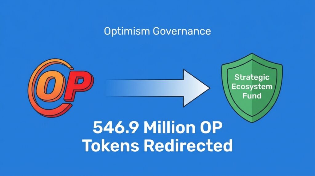 Optimism Governance Redirects 546.9 Million OP Tokens to Strategic Ecosystem Fund