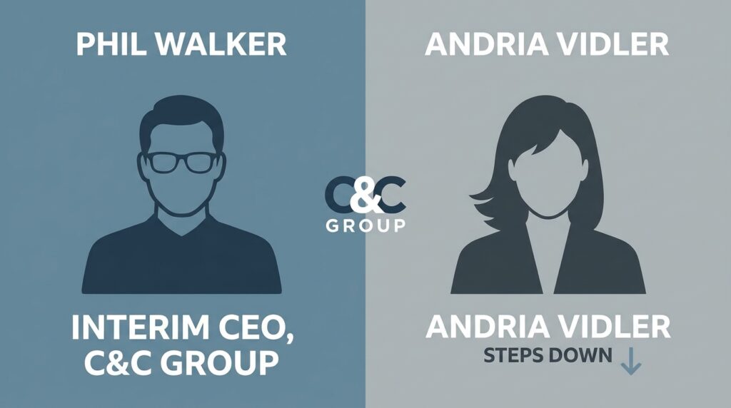 Phil Walker Named Interim CEO of C&C Group as Andria Vidler Steps Down