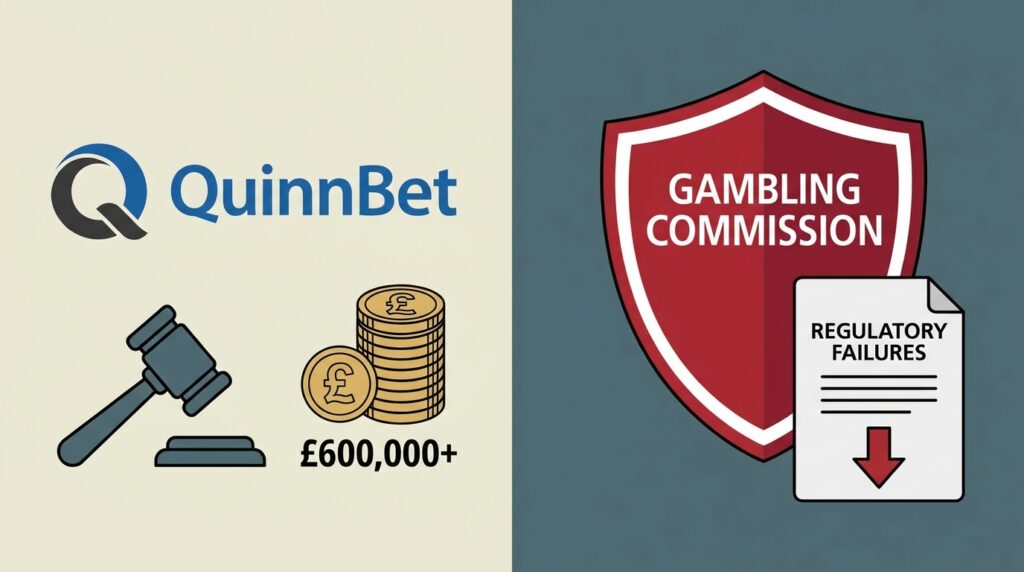 QuinnBet Ordered to Pay Over £600,000 to Gambling Commission for Regulatory Failures