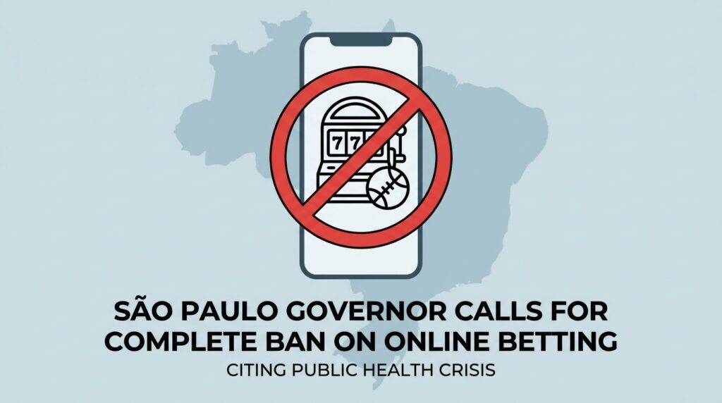 São Paulo Governor Calls for Complete Ban on Online Betting in Brazil, Citing Public Health Crisis