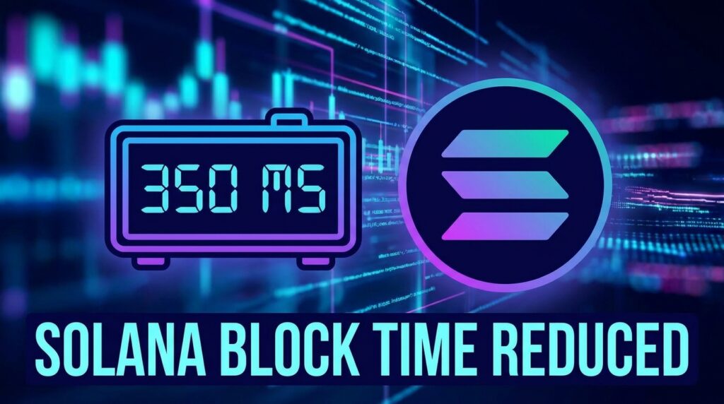 Solana Cuts Block Time to 350 Milliseconds in First-Ever Mainnet Slot Reduction