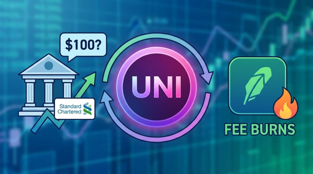 Standard Chartered Analyst Suggests $100 UNI Price Target May Be Too Conservative Amid Robinhood Chain Fee Burns