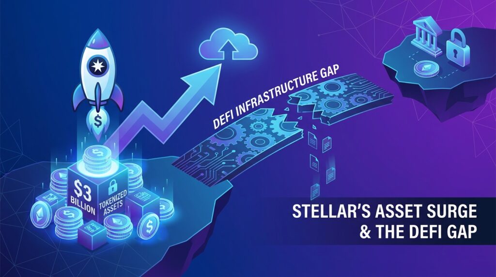 Stellar’s $3 Billion Tokenized Asset Surge Exposes a Glaring DeFi Infrastructure Gap