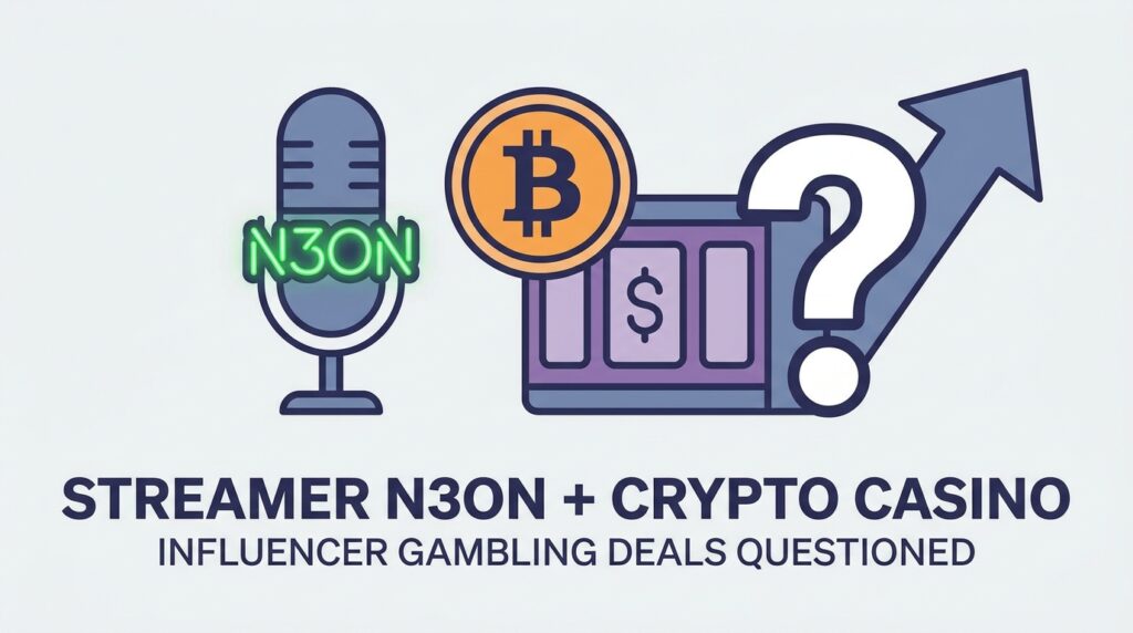 Streamer N3on Signs Crypto Casino Collaboration, Raising Fresh Questions About Influencer Gambling Deals