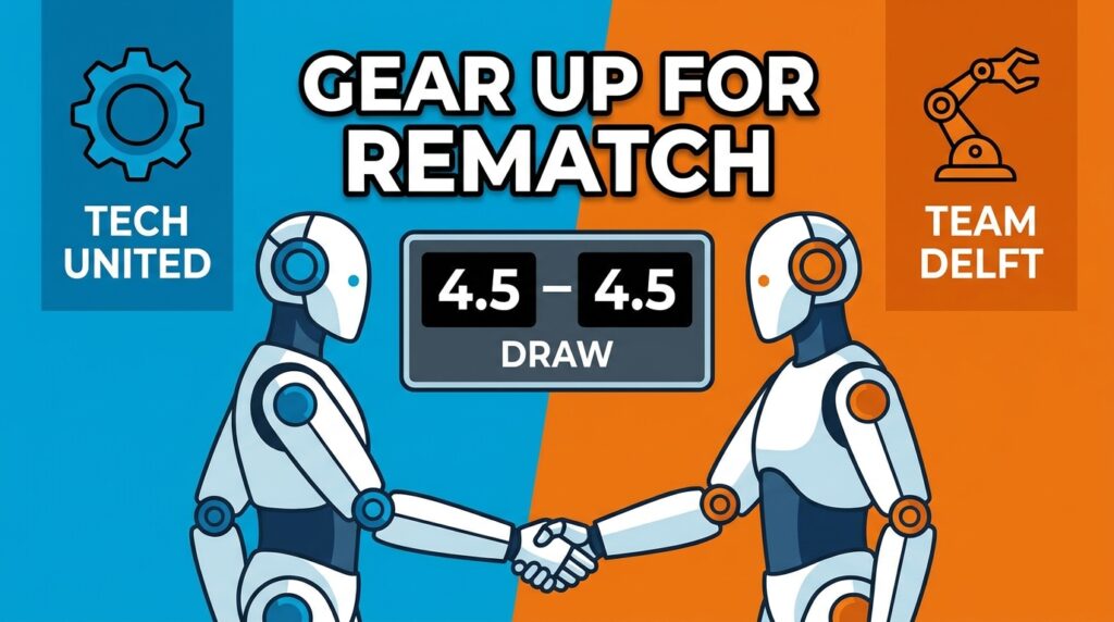 Tech United and Team Delft Gear Up for Rematch After Historic 4.5–4.5 Draw