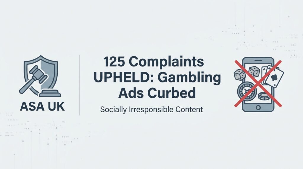 UK Advertising Standards Authority Upholds 125 Complaints Against Gambling Ads for Socially Irresponsible Content