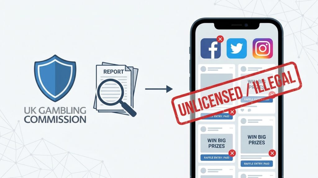 UK Gambling Commission Exposes Scale of Illegal Paid-Entry Raffles on Social Media