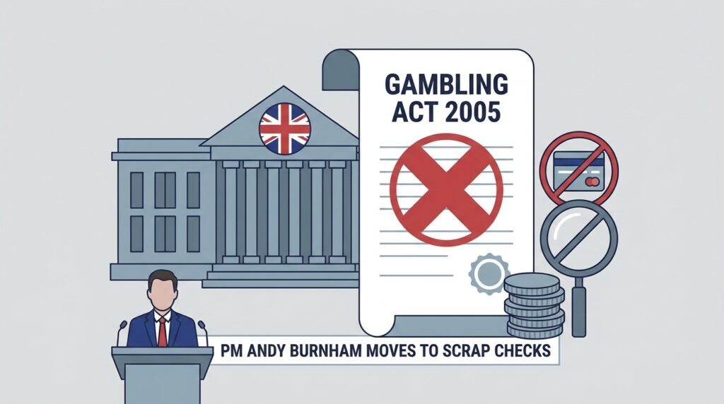 UK Prime Minister Andy Burnham Moves to Scrap Gambling Act 2005 Affordability Checks