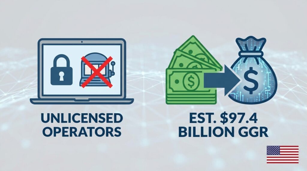 Unlicensed Online Gambling Operators Extracted an Estimated $97.4 Billion in GGR from US Consumers