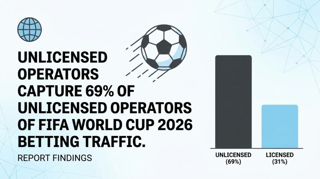 Unlicensed Operators Captured 69% of FIFA World Cup 2026 Betting Traffic, Report Finds