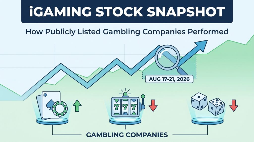 iGaming Stock Snapshot: How Publicly Listed Gambling Companies Performed During August 17–21, 2026