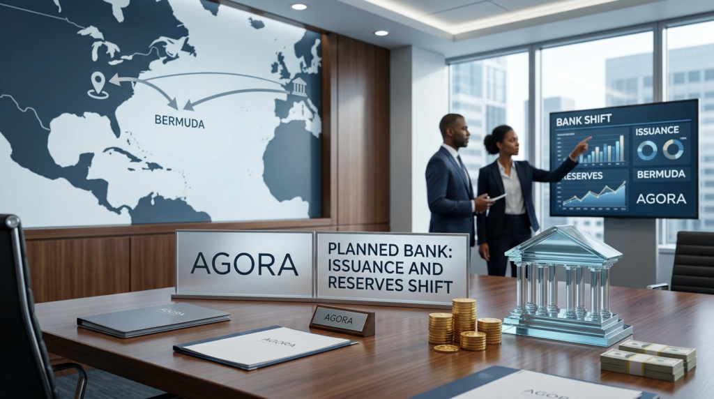 Agora’s Planned Bank to Shift Issuance and Reserves from Bermuda Entity