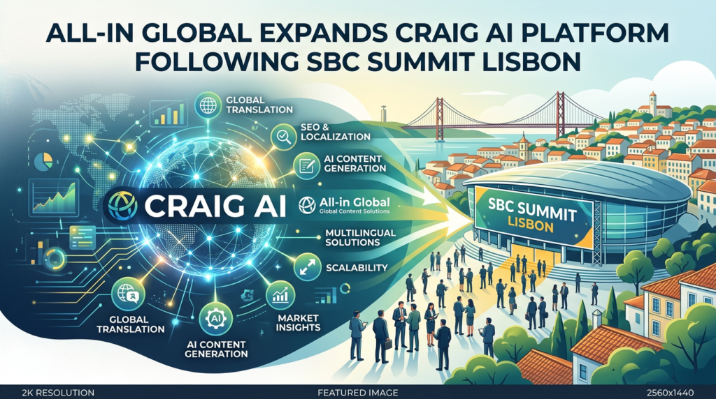 All-in Global Expands CRAIG AI Platform Following SBC Summit Lisbon