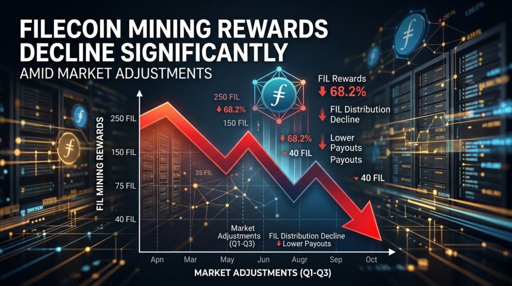 Filecoin Mining Rewards Decline Significantly Amid Market Adjustments
