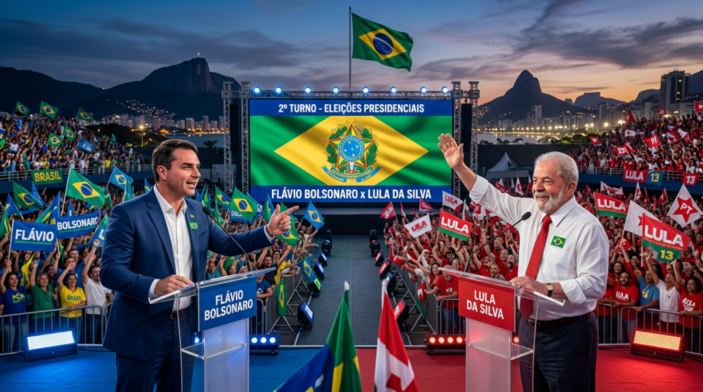 Flávio Bolsonaro Secures Runoff Against Lula da Silva in Brazil’s Presidential Race