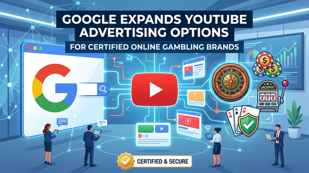 Google Expands YouTube Advertising Options for Certified Online Gambling Brands