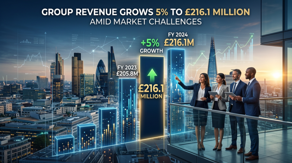 Group Revenue Grows 5% to £216.1 Million Amid Market Challenges