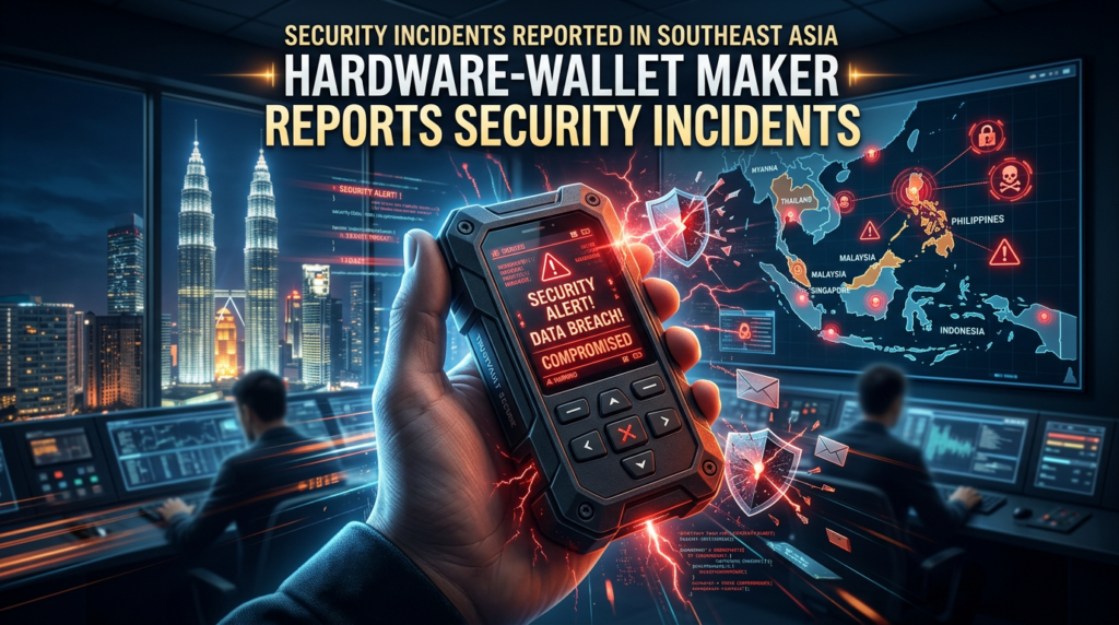 Hardware-Wallet Maker Reports Security Incidents in Southeast Asia