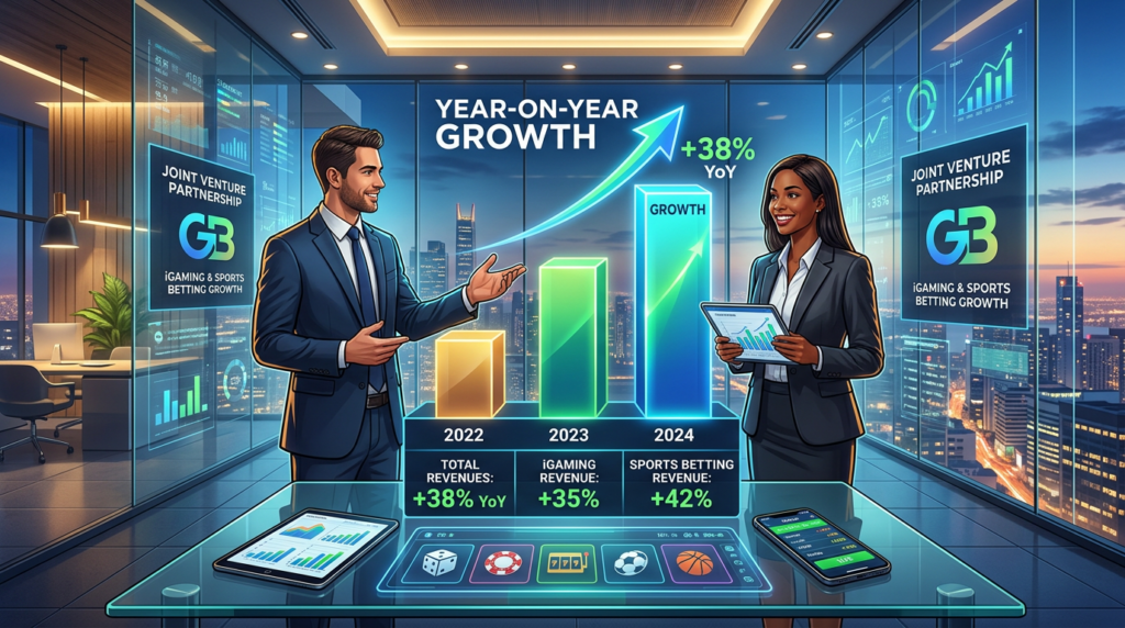 Joint Venture Sees Year-on-Year Growth in iGaming and Sports Betting Revenues