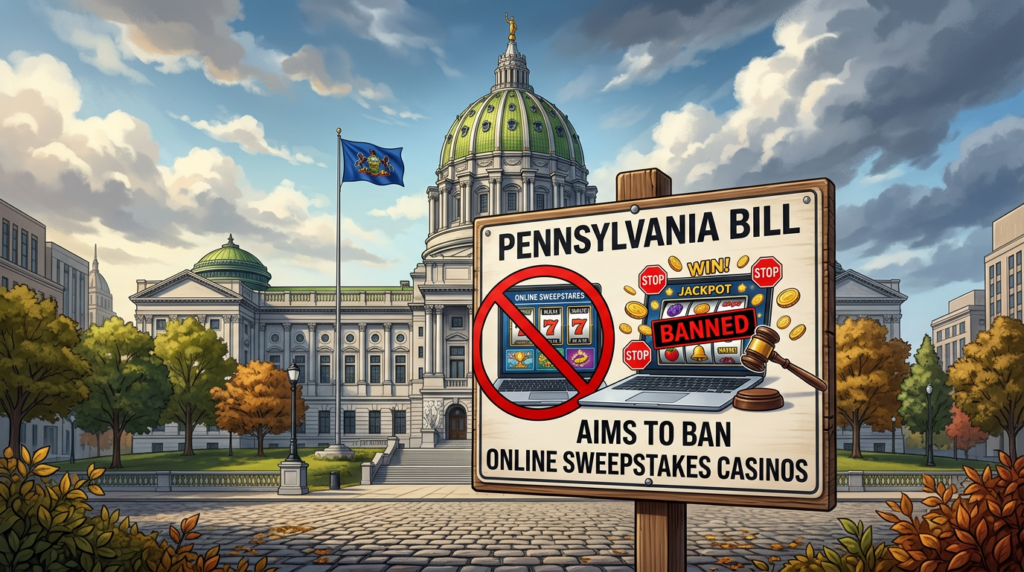 Pennsylvania Bill Aims to Ban Online Sweepstakes Casinos Amid Regulatory Concerns