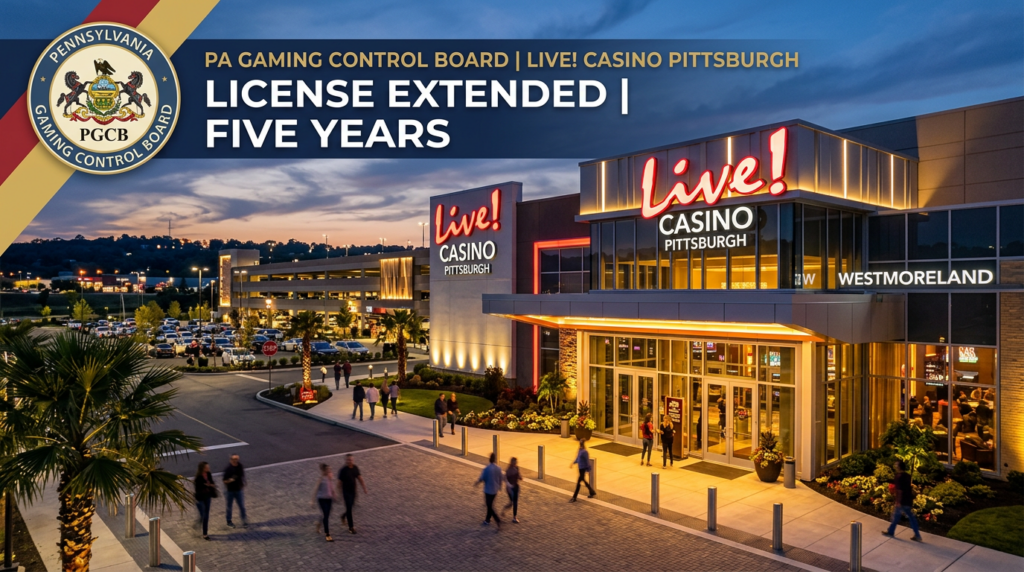 Pennsylvania Gaming Control Board Extends Live! Casino Pittsburgh License for Five Years