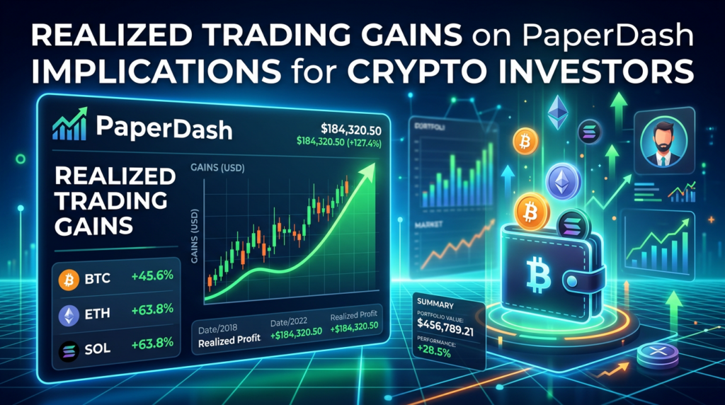 Realized Trading Gains on PaperDash: Implications for Crypto Investors