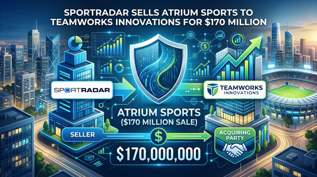 Sportradar Sells Atrium Sports to Teamworks Innovations for $170 Million